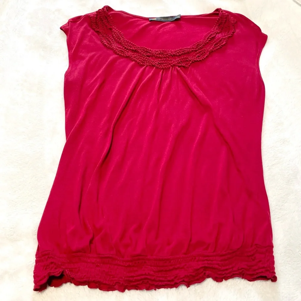 Women’s OUTBACK RED Short Sleeve Scoop Neck Top Size M